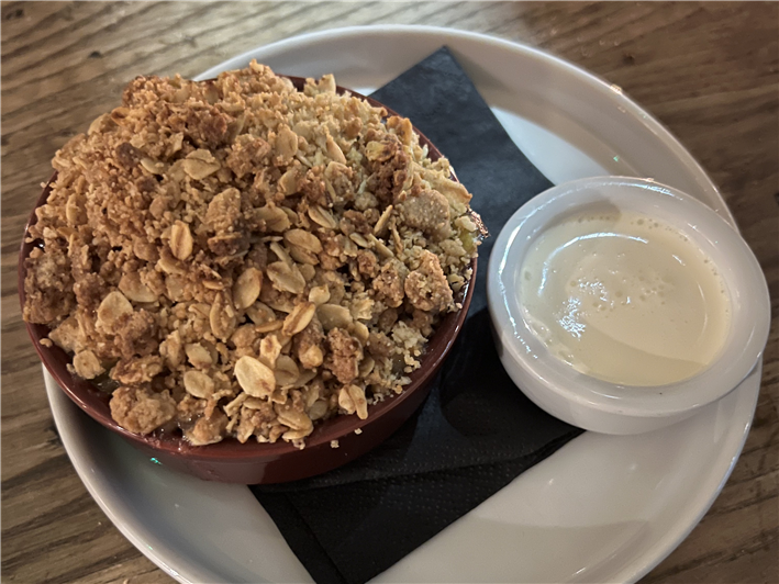 apple and pear crumble